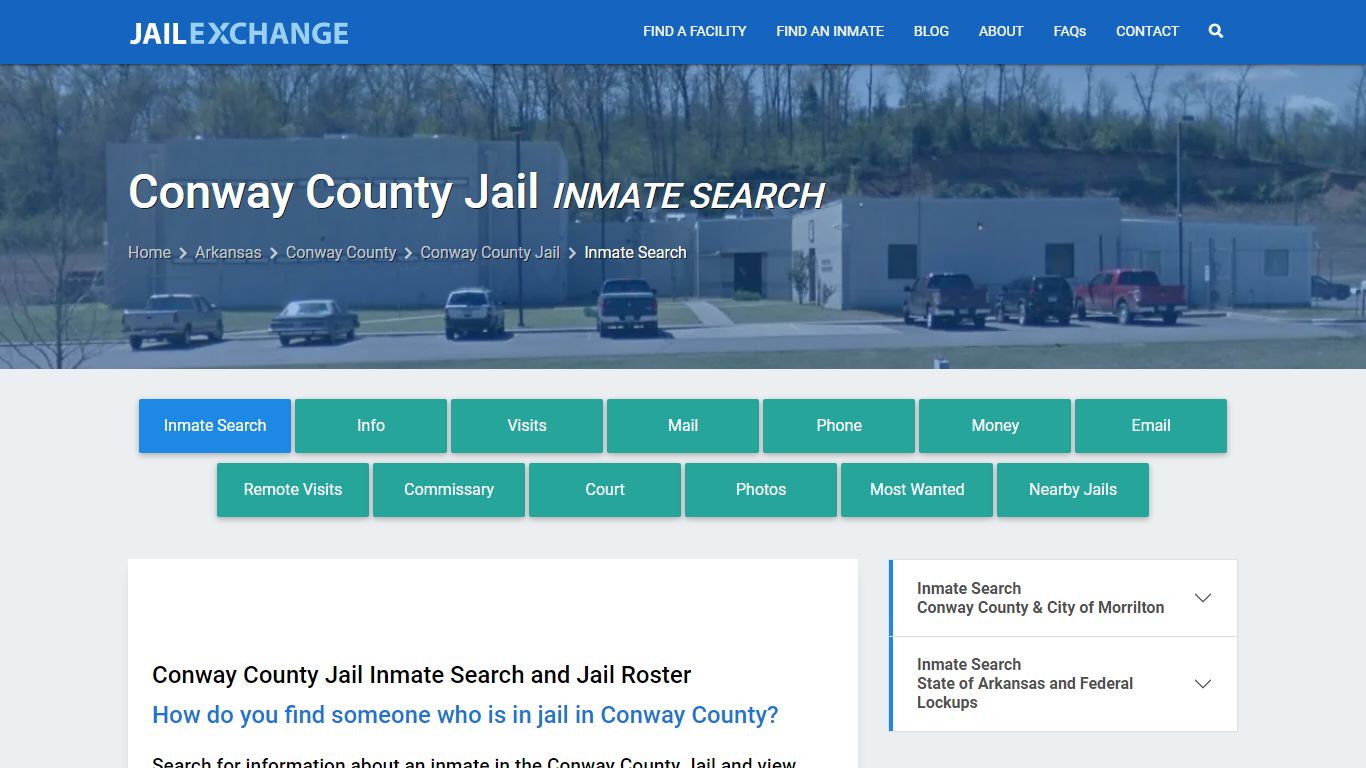 Inmate Search: Roster & Mugshots - Conway County Jail, AR